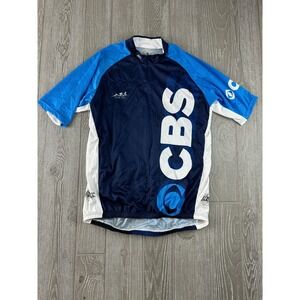 ATAC Sportswear Cycling Jersey Size Large CBS 60 Minutes made in canada